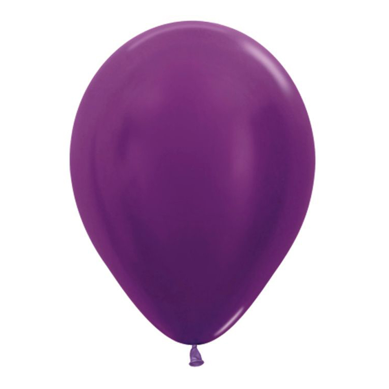 Фиолетовый, Метал / Violet, латексный шар