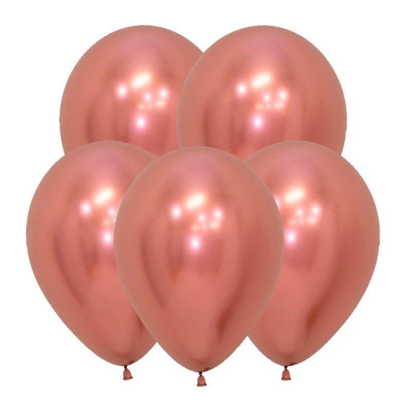 Рефлекс Розовое золото (Зеркальные шары) / Reflex Rose Gold, латексный шар
