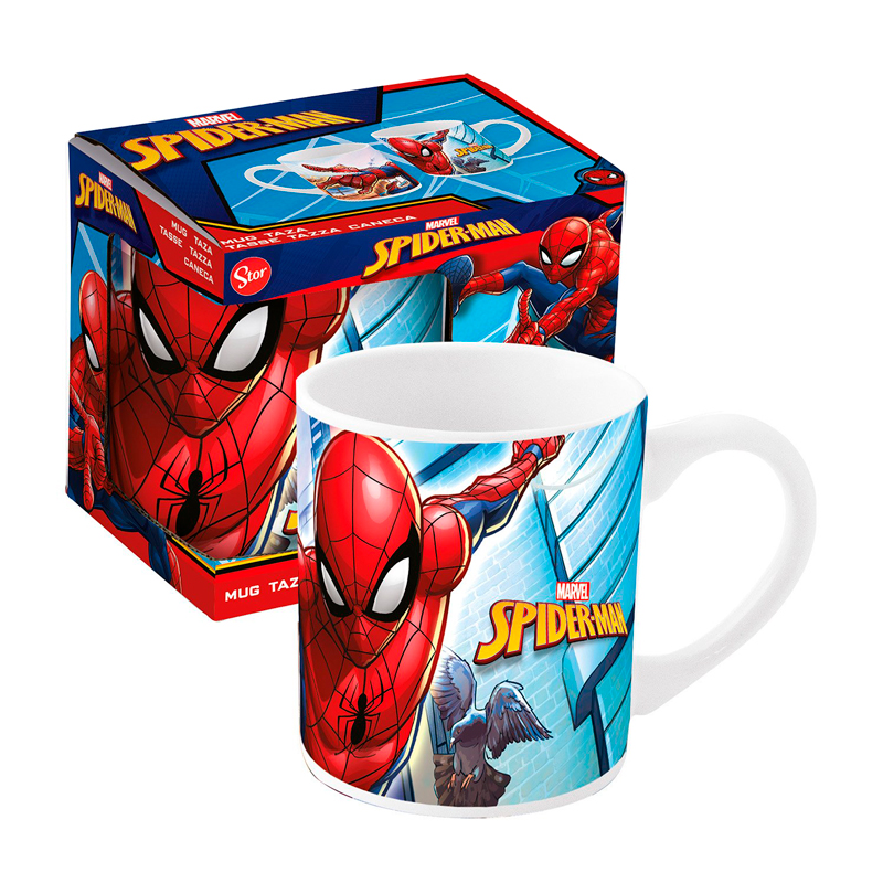 Кружка керамическая в подарочной упаковке "Человек-паук" Улицы / Spiderman 