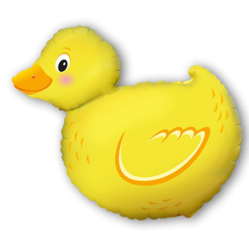 Уточка мини / Duck, фольгированный шар