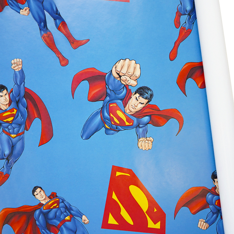 Бумага подарочная "Супермен" (Superman) / рулон