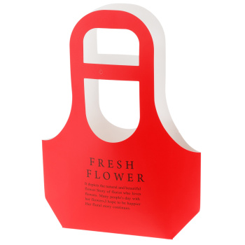 Пакет подарочный "Fresh Flowers", красный