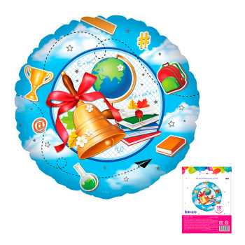 Школа в упаковке, фольгированный шар