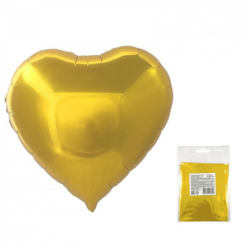 Сердце Золото в упаковке / Gold