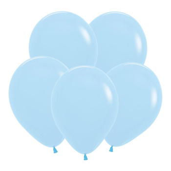 Нежно-голубой, Пастель Матовый (Макаронс) / Blue, латексный шар