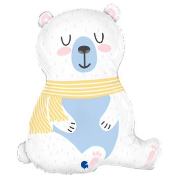 Полярный мишка, фольгированный шар