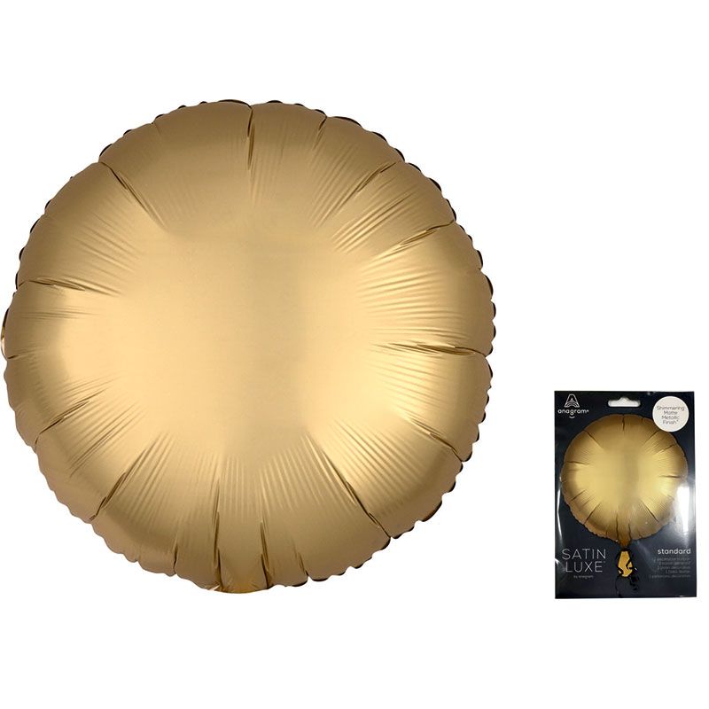 Круг Золото Сатин Люкс в упаковке / Satin Luxe Gold Sateen