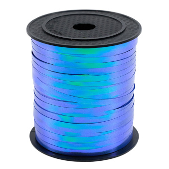 Голубая перламутр лента для воздушных шаров