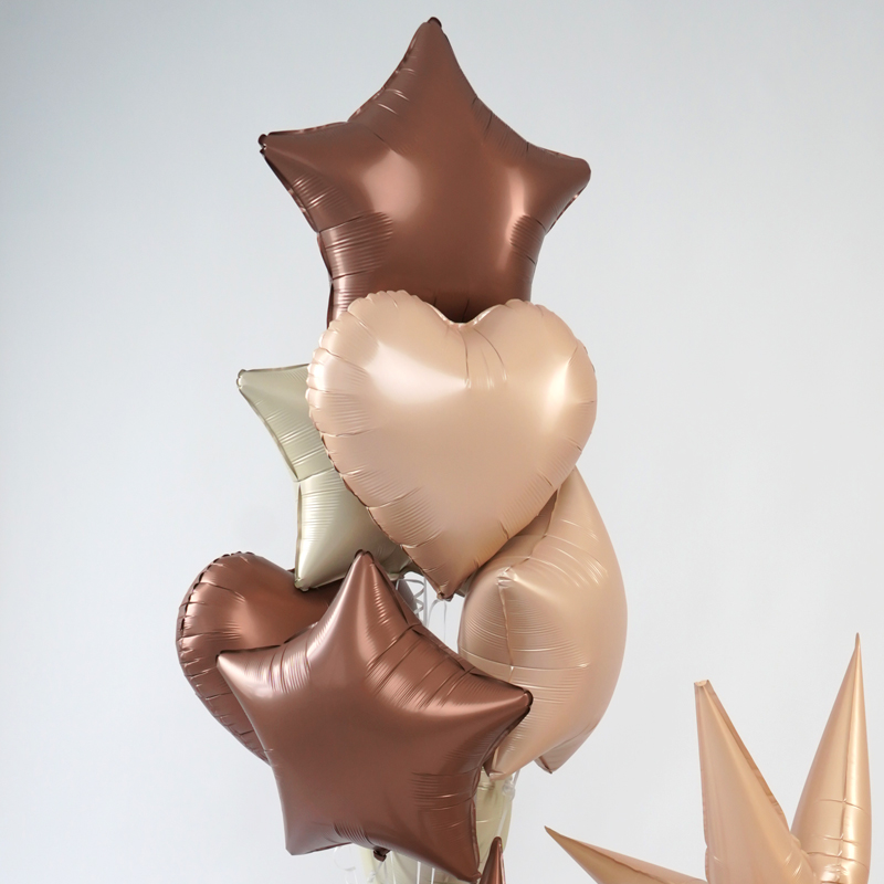 Сердце Карамель / Caramel, фольгированный шар