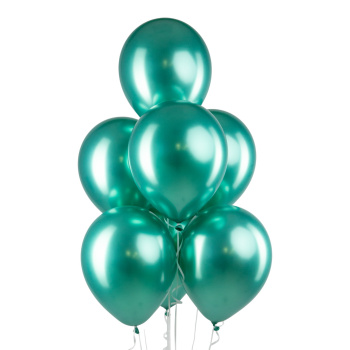 Зеленый, Зеркальные шары / Mirror Green, латексный шар