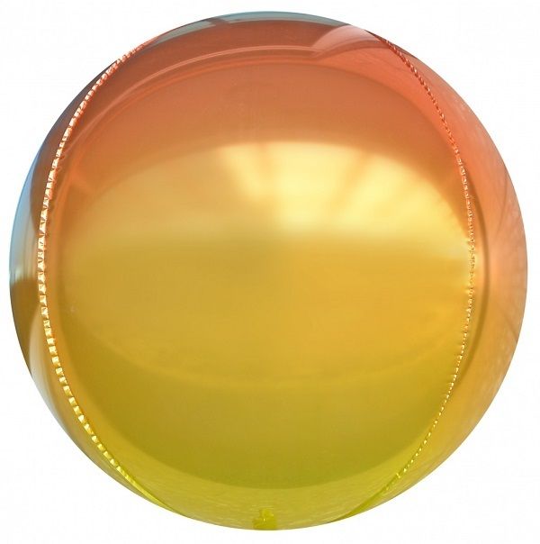 Сфера 3D Радужный желто-оранжевый в упаковке