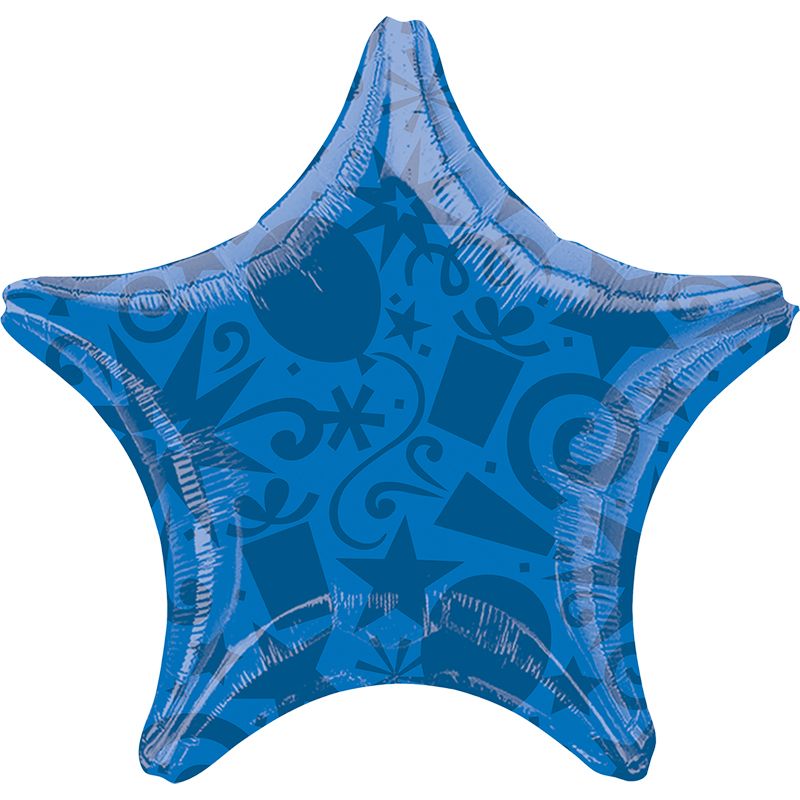 Звезда Шары и Подарки Синяя / Festive Blue