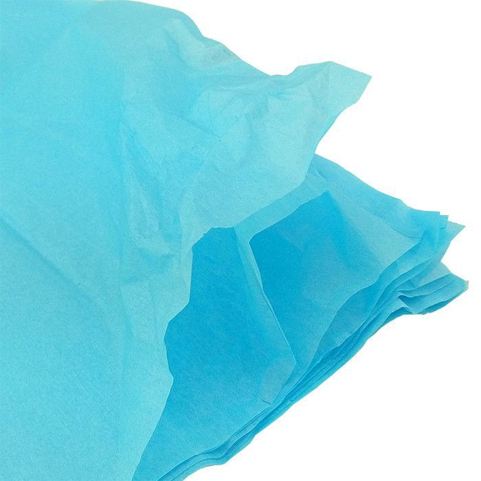 Бумага упаковочная тишью Нежно-голубая / листы