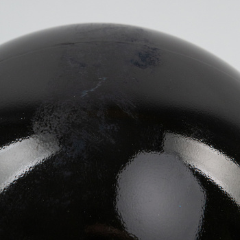 Новогодний шар Черный глянцевый УЦЕНКА