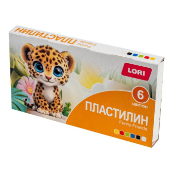 Пластилин FUNNY FRIENDS 6 цветов
