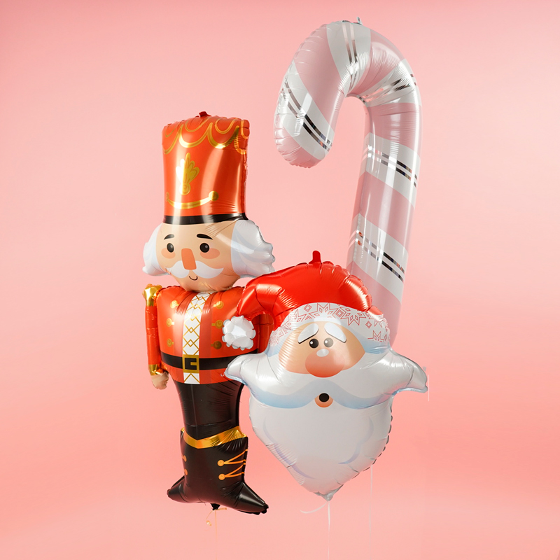Дед Мороз голова, фольгированный шар
