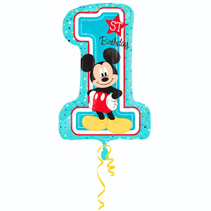 Микки 1й День рождения / Mickey 1st Birthday, фольгированный шар