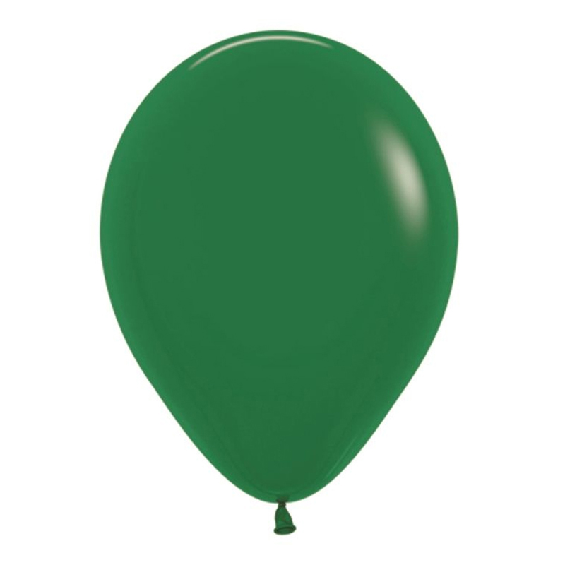 Темно-зеленый, Пастель / Forest Green, латексный шар