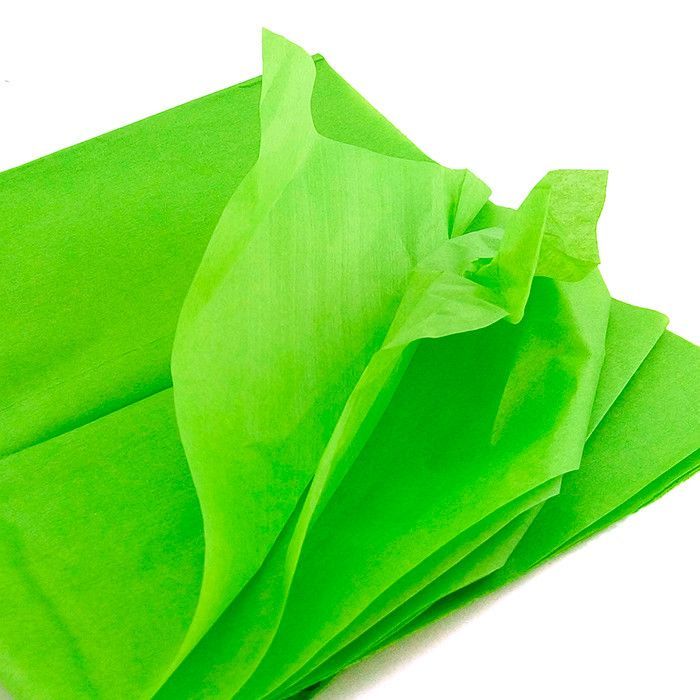 Бумага упаковочная тишью Зеленая / листы