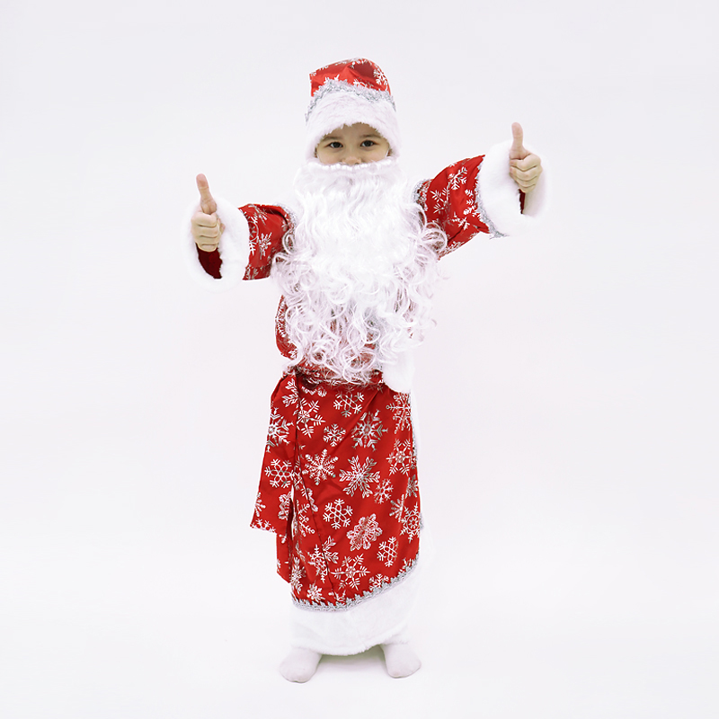 Карнавальный костюм "Дед Мороз сатин" 