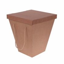 Коробка для цветов транспортировочная Крафт 20*34*40 см