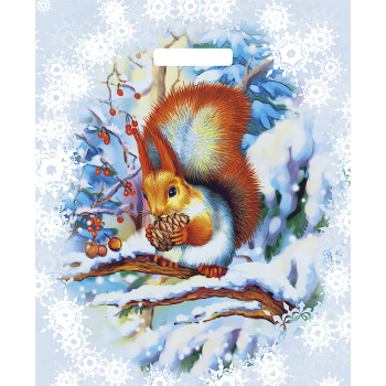 Пакет полиэтиленовый с вырубной ручкой «Белочка»