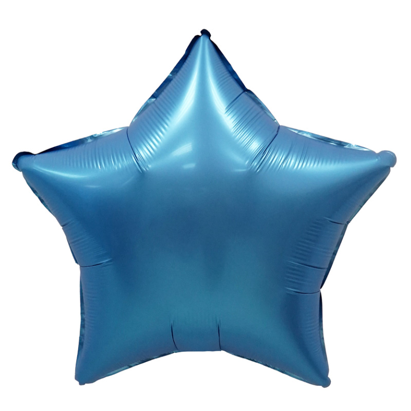 Звезда Мистик Синий / Chrome Blue, фольгированный шар