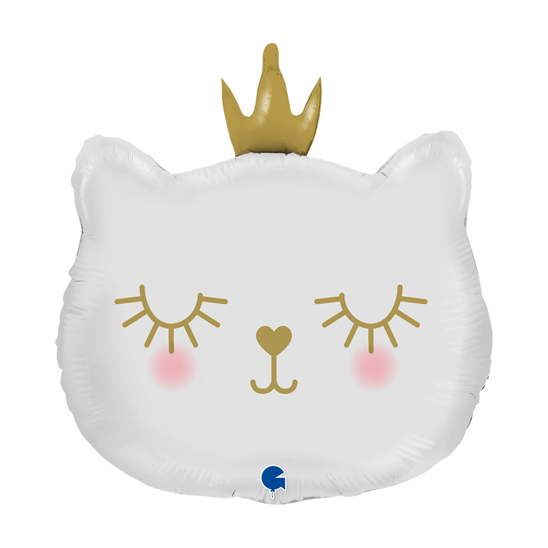 Котенок принцесса белый голова