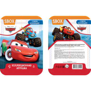 Игрушка во флоупаке DISNEY ТАЧКИ SBOX CLUB / 1 шт /