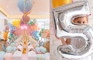 Необычные идеи для украшения зала воздушными шарами на юбилей