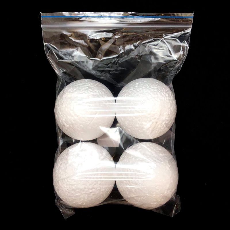 Набор шаров из пенопласта в индивидуальной упаковке
