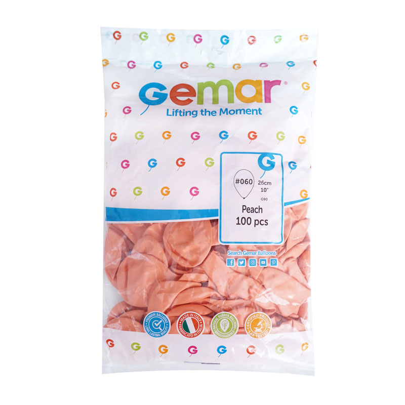 Персик 60, Пастель / Peach 60, латексный шар