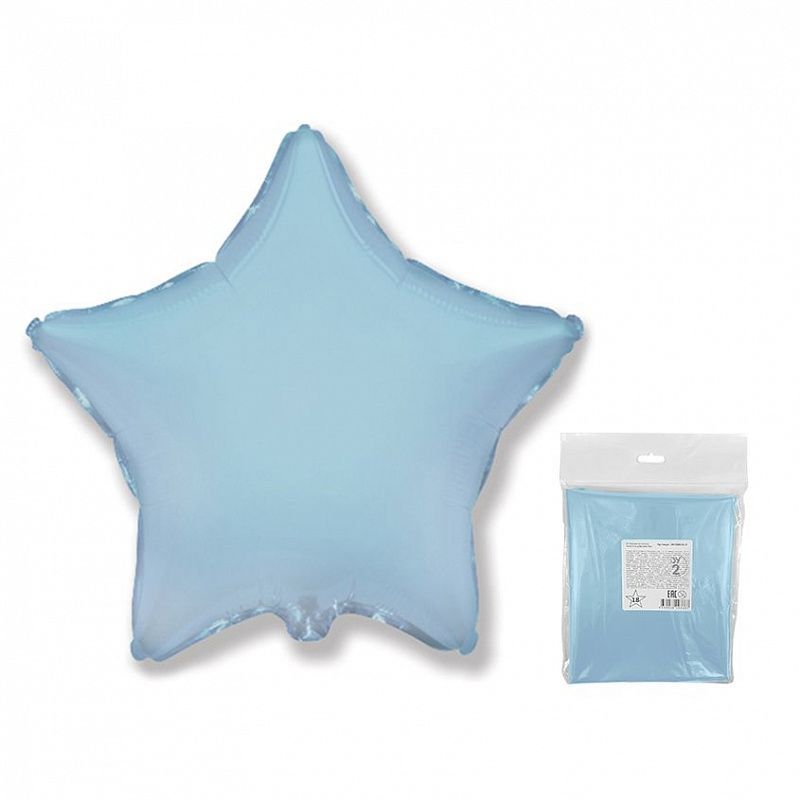 Звезда Светло-голубой в упаковке / Blue baby