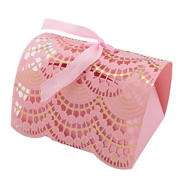 Набор подарочных коробок складных 10 в 1 "Бонбоньерка" Розовый