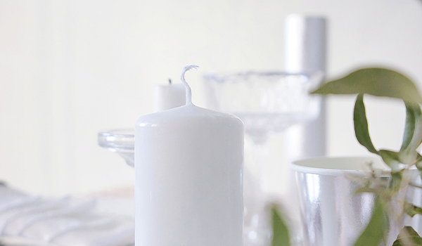 Сервировка в серебряном стиле 