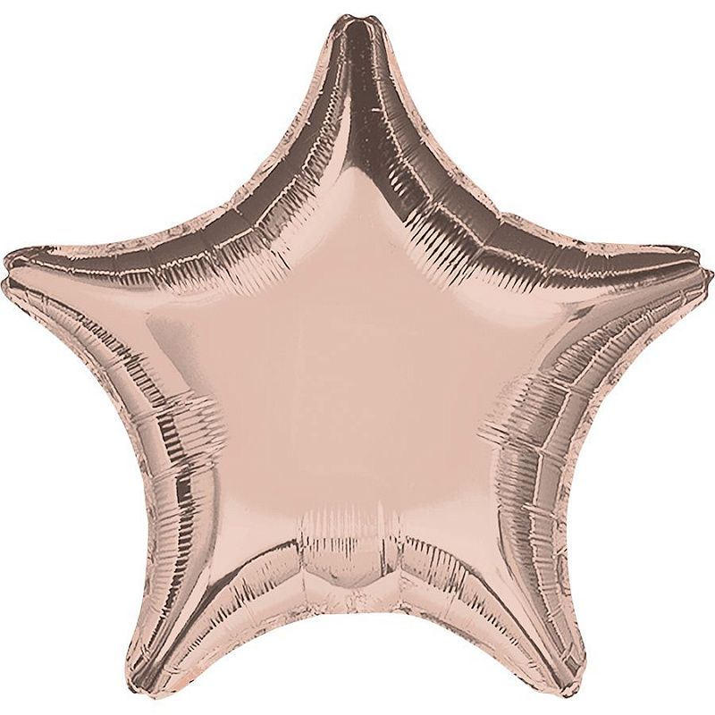 Звезда Роза голд в упаковке / Rose Gold Decorator, фольгированный шар