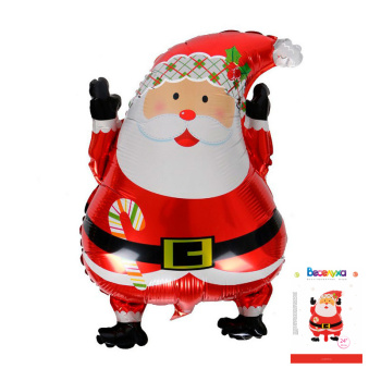 Санта в упаковке, фольгированный шар