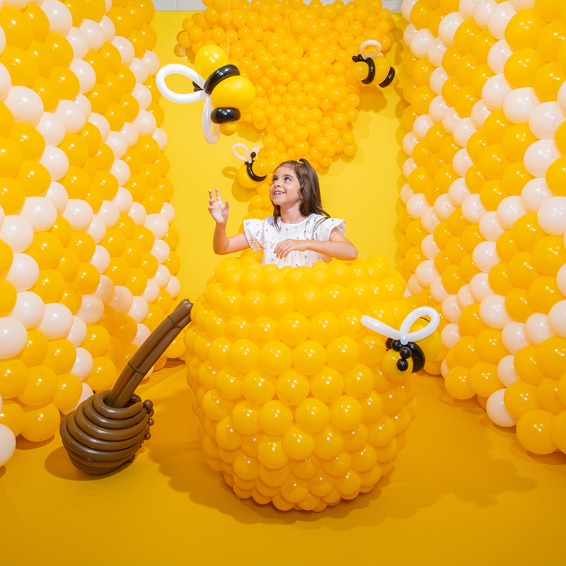 Медовый желтый, Пастель / Honey Yellow, латексный шар