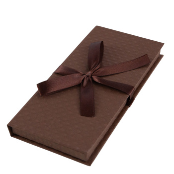 Подарочная коробка для денег "Строгий шоколад", тиснение ромб