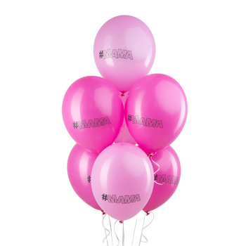 Мама, Ассорти Пастель, 2 ст., латексный шар