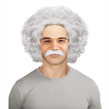 Парик "Ученый" с усами и очками