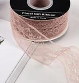 Лента декоративная "Кружево" Бежевый