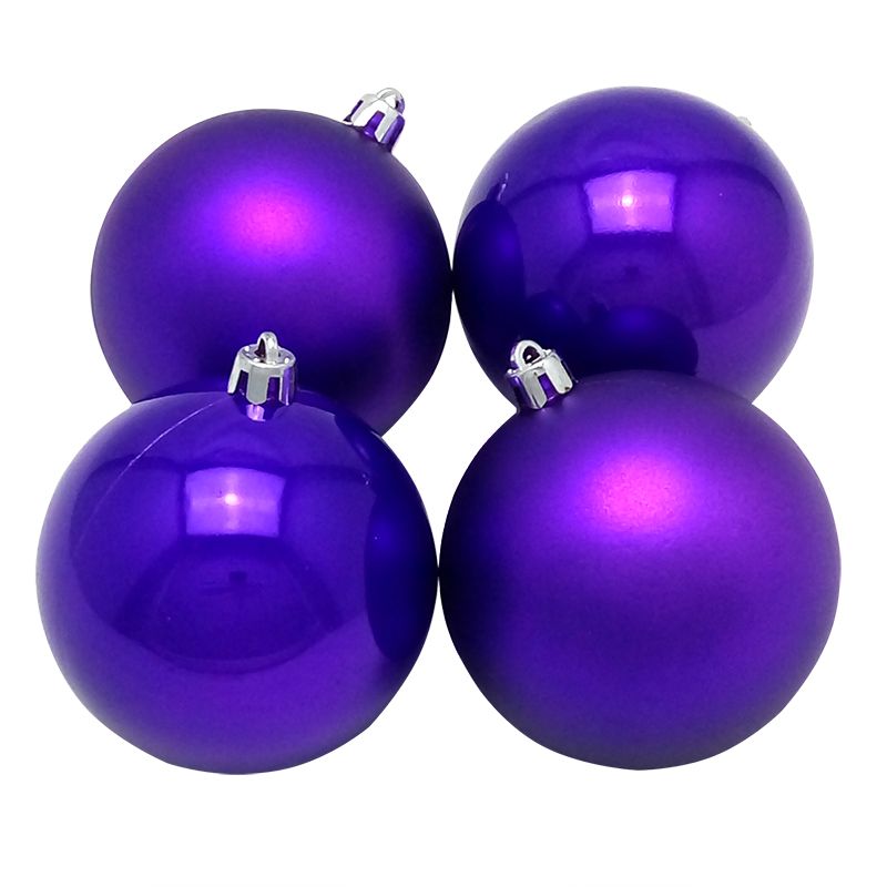 Новогодние шары Темно-фиолетовые