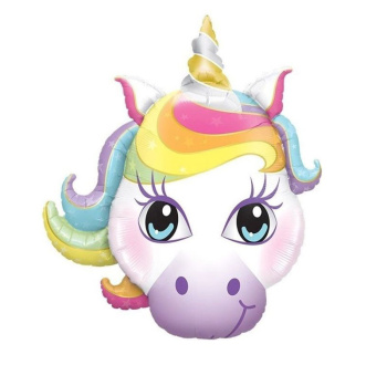 Голова Единорог, фольгированный шар