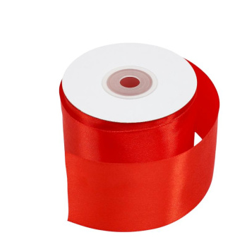 Лента атласная, классический красный