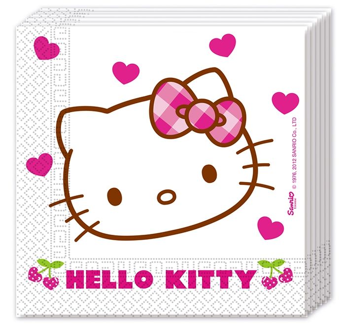 Салфетки "Хэллоу-Китти" / Hello Kitty Hearts