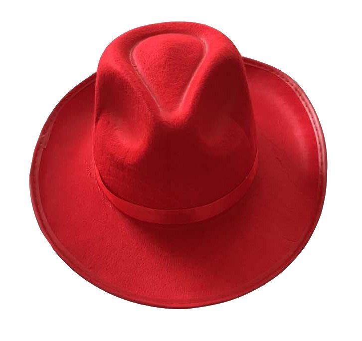 Шляпа "Гангстер" Красная БРАК
