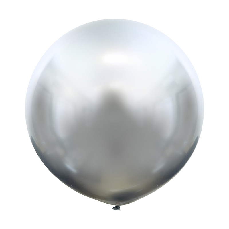 Серебро, Зеркальные шары/ Mirror Silver / латексный шар