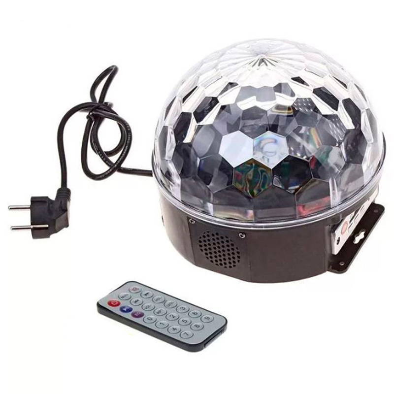 Светодиодный диско-шар 0,75W LED Сrystal magic ball light / Bluetooth, USB