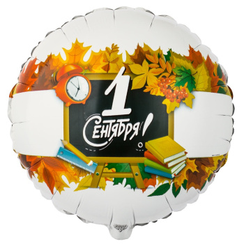 Круг "1 Сентября" в упаковке, фольгированный шар